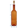 Bottiglia per vino 0,75 L marrone - confezione da 8 pezzi - 6 