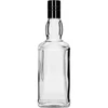 Butelka Daniels 500 ml z zakrętką, 1 szt. - 11 butelka na whisky, butelka na whiskey, butelka z czarną zakrętką, prostokątna butelka, prostokątna butelka na whisky, butelka na nalewkę, butelki na domowe trunki, butelka do alkoholu, butelki ozdobne na alkohol, butelka szklana na alkohol, stylowe butelki na wesele, butelki ozdobne, butelka do wódki, butelka na wódkę, ozdobna butelka pół litra, butelka z zakrętką 0,5 l