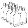 Butelka na nalewki piersiówka 200 ml - 10 szt. - 10 butelka piersiówka, szklana butelka, butelka na domowe nalewki, butelki szklane, butelki  200 ml, 10 sztuk, butelka z zakrętką, małe butelki, szklane buteleczki