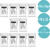 Carbone attivo di cocco 1 kg x 10 - set - 2 