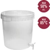 Contenitore di fermentazione 30 L con coperchio e rubinetto - 2 