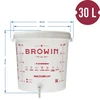 Contenitore di fermentazione 30 L con coperchio, rubinetto e tubo UA - 14 