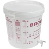 Contenitore di fermentazione 30L, colore bianco con stampa, rubinetto e 2 tubi - j.EN - 3 