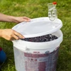 Contenitore di fermentazione 30L, colore bianco con stampa, rubinetto e 2 tubi - j.EN - 15 