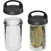Contenitore di vetro 545 ml, con tappo da appendere - 2 