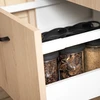 Contenitore di vetro 545 ml, con tappo da appendere - 8 