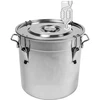 Contenitore in acciaio inox da 30 L con coperchio ['contenitore con coperchio', ' enologia', ' birrificazione', ' fermentatore', ' per fermentazione']