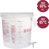 Contenitore per fermentazione della birra con gorgogliatore, rubinetto, termometro e riduttore di sedimenti - 3 