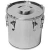 Contenitore per fermentazione e distillazione - acciaio inox 18 L, 5 chiusure a leva ['contenitore di fermentazione', ' contenitore per distillazione', ' contenitore da distillazione', ' contenitore in acciaio inox', ' contenitore 18 L']