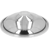 Coperchio convesso 30 L per contenitore in acciaio ['coperchio per distillatore', ' coperchio convesso', ' coperchio inox per distillatore da 30 L', ' coperchio con foro per colonna di distillazione', ' coperchio in acciaio', ' attrezzatura per distillazione', ' ricambi per distillatori', ' coperchio a cupola', ' distillazione perfetta', ' distillazione professionale', ' ideale per distillatori', ' distillatore da 30 litri', ' coperchio inox per distillatore']