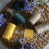 Corda di cotone gialla 2 mm/55 m/100 g - 12 