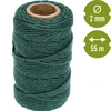 Corda di cotone verde 2 mm/55 m/100 g - 4 