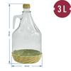 Damigiana Dama 3 l con rivestimento, con tappo a vite - 2 