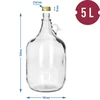 Damigiana Dama 5 L con tappo a vite - 6 