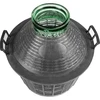 Damigiana per vino 20 L con collo largo in cestino di plastica - 3 