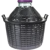 Damigiana per vino 25 L con collo largo in cestino plast. - 3 