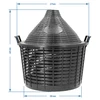 Damigiana per vino 25 L in cesto di plastica - 7 
