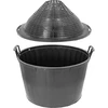 Damigiana per vino 34 L in cesto di plastica - 5 