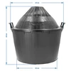 Damigiana per vino 34 L in cesto di plastica - 6 