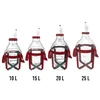 Damigiana per vino leggera, infrangibile, con cinghie, 20 L - 7 