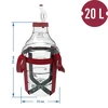Damigiana per vino leggera, infrangibile, con cinghie, 20 L - 6 
