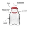Damigiana per vino leggera, infrangibile, con manico, 10 L - 4 