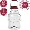 Damigiana per vino leggera, infrangibile, con manico, 10 L - 5 