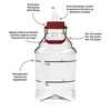 Damigiana per vino leggera, infrangibile, con manico, 15 L - 4 
