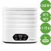 Essiccatore per funghi, frutta, verdure e erbe con regolazione della temperatura, 240W, bianco - 9 