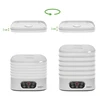 Essiccatore per funghi, frutta, verdure e erbe con regolazione della temperatura, 240W, bianco - 12 