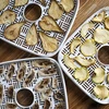 Essiccatore per funghi, frutta, verdure e erbe con regolazione della temperatura, 240W, bianco - 18 