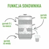 Estrattore di succo in acciaio inox con vaporiera 5 L - 6 