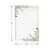 Etichette autoadesive 60 x 90 mm per bottiglie, barattoli, regali motivo floreale - 20 pezzi - 4 