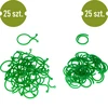 Fermagli di plastica per legare le piante, mix 50 pezzi - 2 