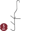 Ganci per affumicatura del pesce - tripli, 5 pezzi - 4 