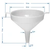 Imbuto di plastica fi 10 cm - 3 