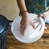 Imbuto in plastica bianco fi 25cm - 4 
