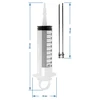 Iniettore 100 ml + 2 aghi - 10 