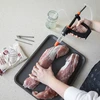 Iniettore per salumi semi-automatico con set di aghi e tubo - 12 
