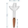 Irrigatore per piante – foglia trasparente con piedino in ceramica, 120 ml - 5 