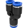 Łącznik wtykowy 10 mm, typ Y - 1 szt. ['akcesoria do destylatora', ' destylator modułowy', ' łącznik do wężyków', ' łącznik Y']