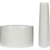 Mortaio da cucina in marmo, bianco, fi 10 cm - 4 
