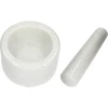 Mortaio da cucina in marmo, bianco, fi 10 cm - 6 