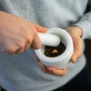 Mortaio da cucina in marmo, bianco, fi 10 cm - 13 