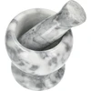 Mortaio da cucina in marmo, grigio, fi 10,5 cm - 2 