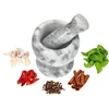 Mortaio da cucina in marmo, grigio, fi 10,5 cm - 7 