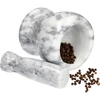 Mortaio da cucina in marmo, grigio, fi 10,5 cm - 9 