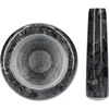 Mortaio da cucina in marmo, nero, fi 10,5 cm - 5 
