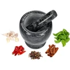 Mortaio da cucina in marmo, nero, fi 10,5 cm - 7 