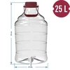 Pallone infrangibile da 25 L con manico e rubinetto - 12 